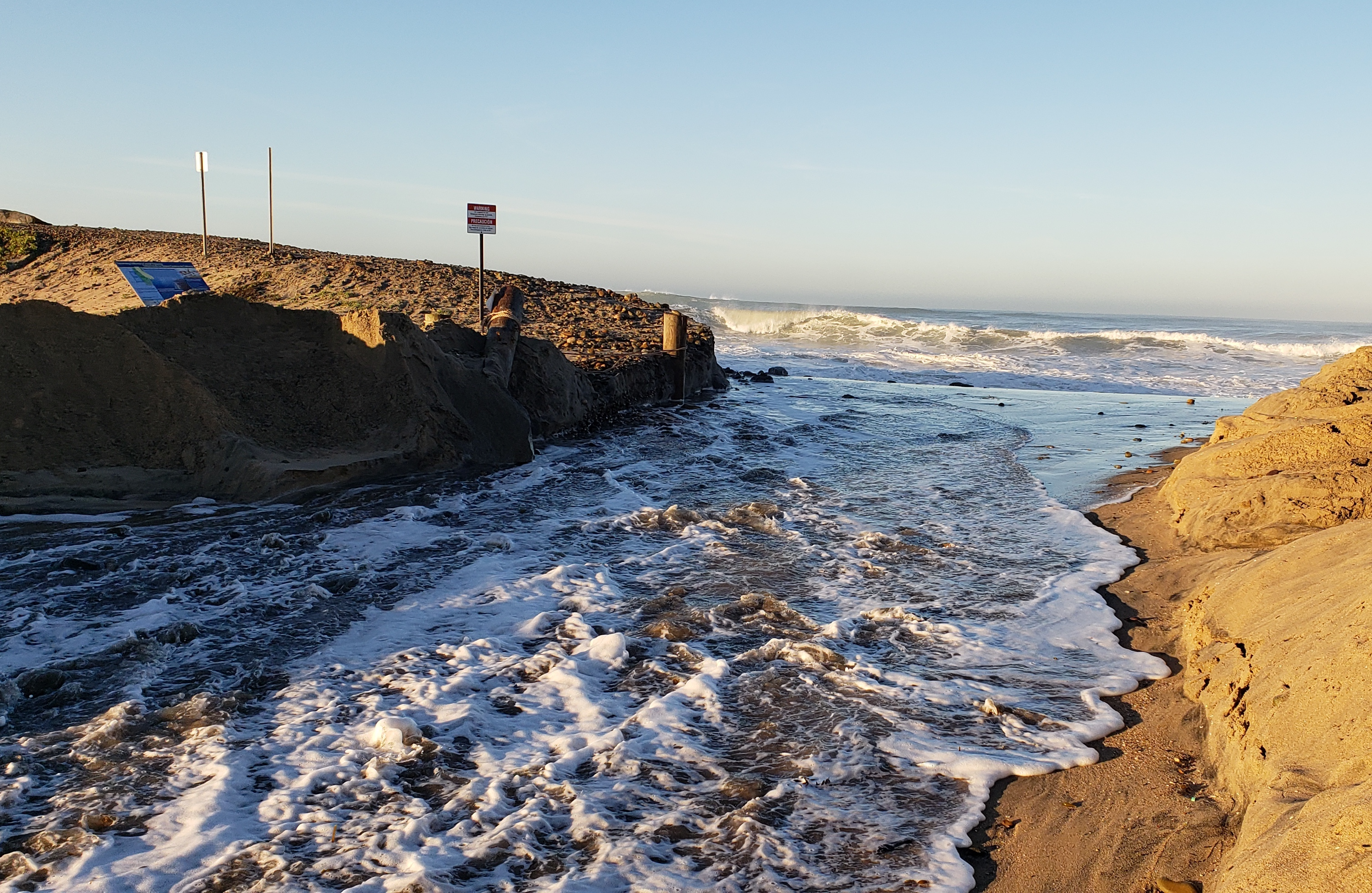 Large waves during a coastal storm